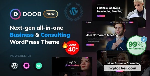 Doob v2.0.4 – Business & Consulting WordPress Theme