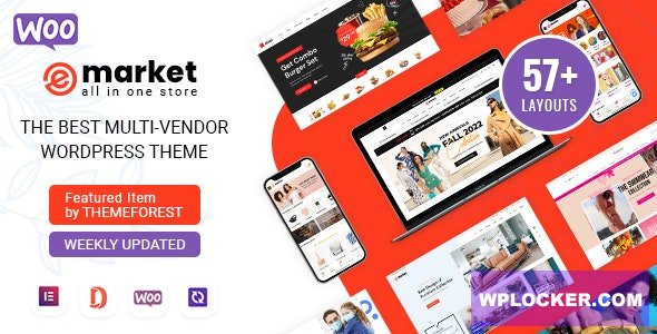 Emarket v8.1.4 – Multipurpose WooCommerce Theme  nulled