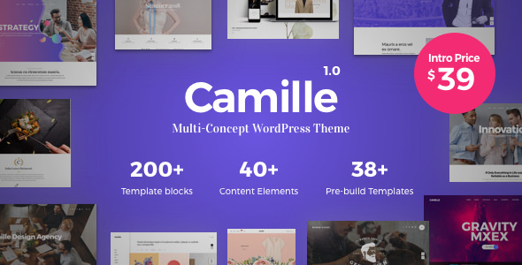 Camille v1.8.0 – Multi-Concept WordPress Theme