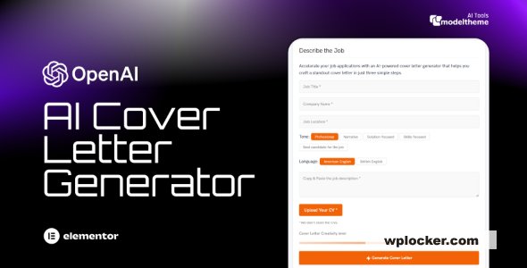 AI Cover Letter Generator for WordPress v1.0.0