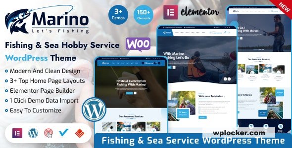 Marino v1.1.6 – Fishing & Sea Hobby WordPress Theme