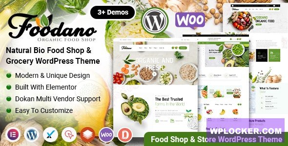 Foodano v1.2.1 – Natural Food Shop WordPress Theme