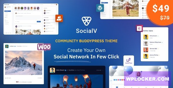 SocialV v2.1.1 – Social Network and Community BuddyPress Theme