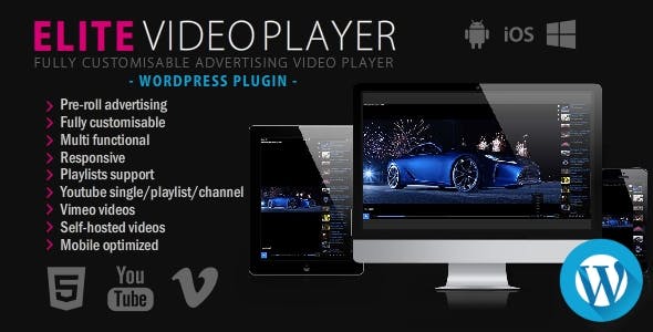 Elite Video Player v11.0.0 – WordPress