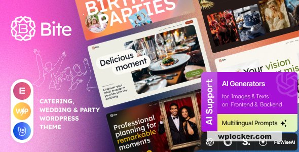 Bite v1.0 – Catering, Wedding & Party WordPress Theme