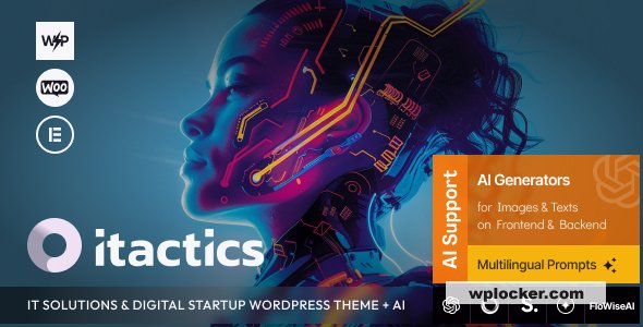 ITactics v1.0 – IT Solutions & Digital Startup WordPress Theme + AI