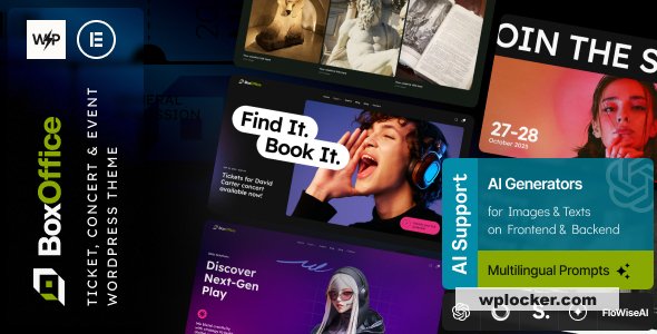 BoxOffice v1.0 – Ticket, Concert & Event WordPress Theme