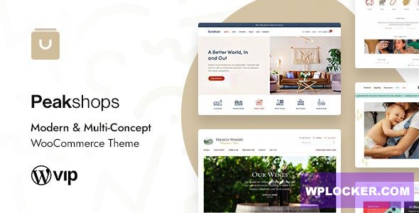 PeakShops v1.5.5 – Modern & Multi-Concept WooCommerce Theme  nulled