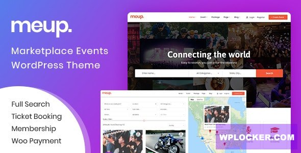 Meup v2.0.8 – Marketplace Events WordPress Theme