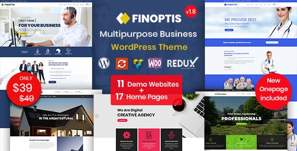 Finoptis v2.7.0 – Multipurpose Business WordPress Theme