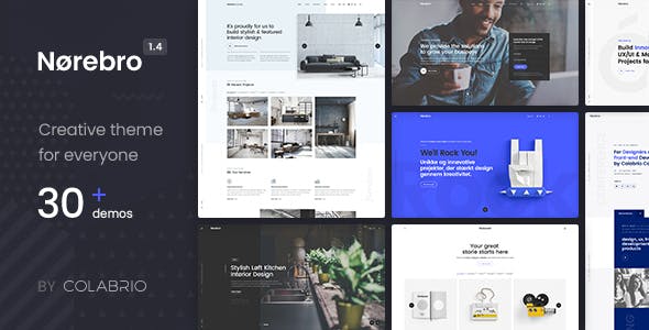 Norebro v1.6.8 – Creative Multipurpose WordPress Theme