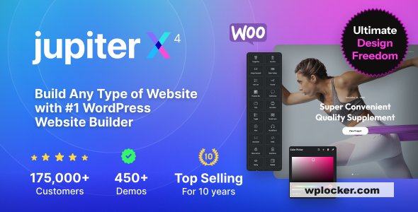 JupiterX v4.10.1 – Website Builder For WordPress & WooCommerce  nulled