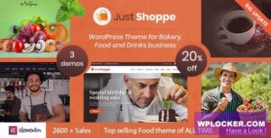 Justshoppe v13.0 – Elementor Cake Bakery WordPress Theme