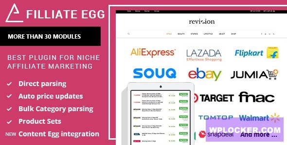 Affiliate Egg v10.9.26 – Niche Affiliate Marketing WordPress Plugin