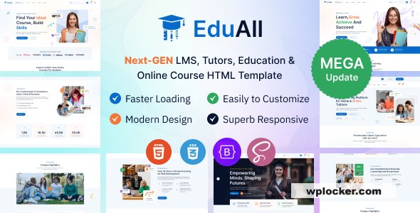 EduAll v1.0.4 – Education Tutors LMS & Online Course Template Multipurpose