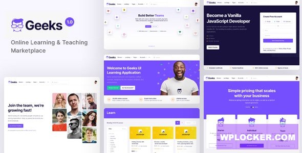 Geeks v1.2.36 – Online Learning Marketplace WordPress Theme