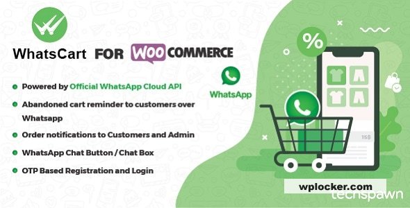 WhatsCart v1.1.1 – Whatsapp Abandoned Cart Recovery, Order Notifications, Chat Box, OTP for WooCommerce
