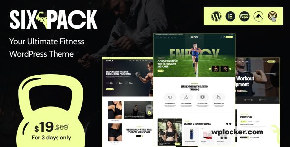 SixPack v1.0.1 – Fitness WordPress Theme