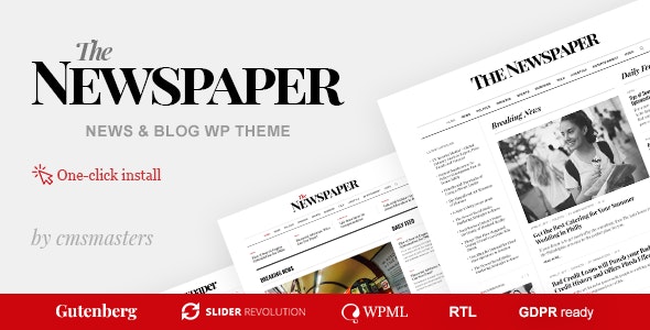 The Newspaper v1.2.8 – News Magazine Editorial WordPress Theme