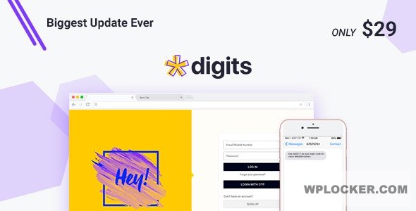 Digits v8.6.3.1 – WordPress Mobile Number Signup and Login  nulled