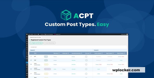 Advanced Custom Post Types (ACPT) v2.0.37