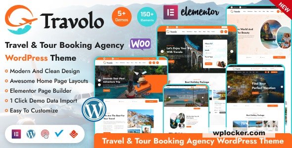 Travolo v1.2.0 – Travel Agency & Tour Booking WordPress Theme