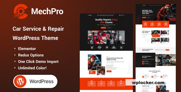 Mechpro v1.0.0 – Car Service & Repair WordPress Theme
