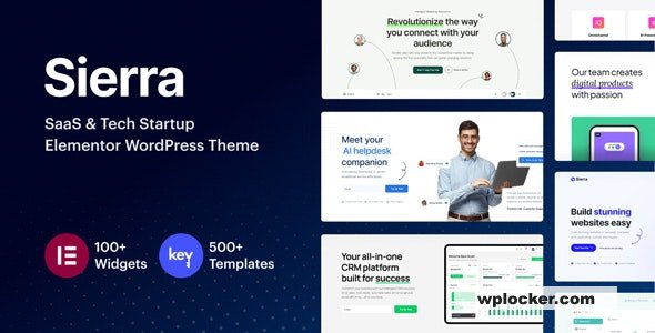 Sierra v1.8 – SaaS & Tech Startup Elementor WordPress Theme