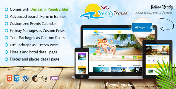 Trendy Travel v6.6 – Multipurpose Tour Package WP Theme