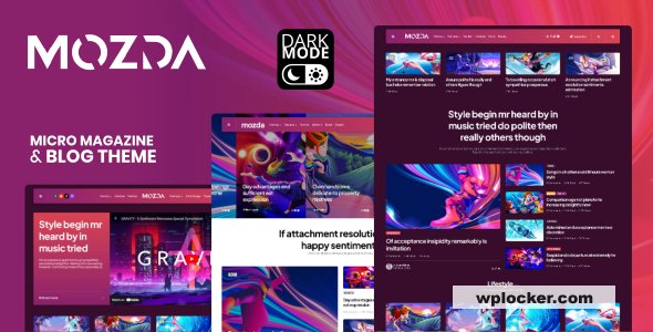 Mozda v1.2 – Micro Magazine & Blog Theme with Dark Mode