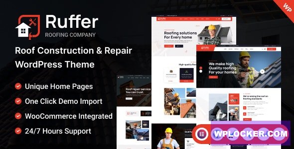 Ruffer v1.3 – Roof Construction & Repair WordPress Theme