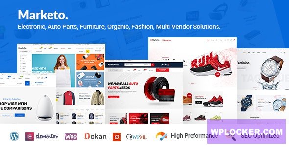 Marketo v5.3.2 – ECommerce & Multivendor Theme  nulled