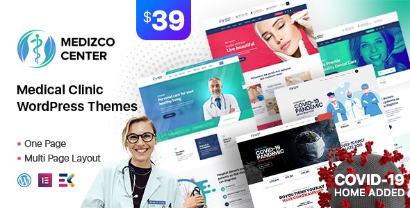 Medizco v3.7.1 – Medical Health & Dental Care Clinic WordPress Theme