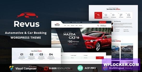 Revus v4.0.0 – Automotive & Car Rental WordPress Theme