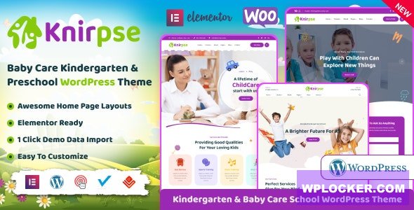 Knirpse v1.6.7 – Kindergarten & Baby Care WordPress Theme