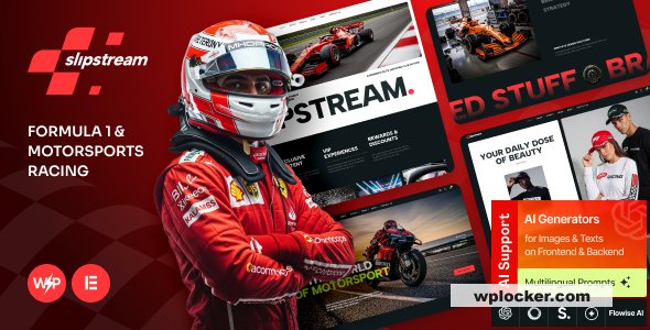 Slipstream v1.1 – Formula 1 & Motorsports Racing WordPress Theme