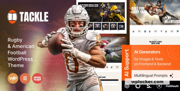 Tackle v1.0 – Rugby & American Football WordPress Theme