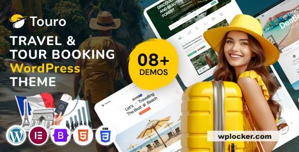 Touro v1.0 – Travel & Tour Booking Agency WordPress Theme