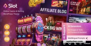 Slot v1.0 – Online Casino & Betting WordPress Theme
