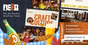 Beer v1.0 – Pub, Bar, Brewery WordPress Theme