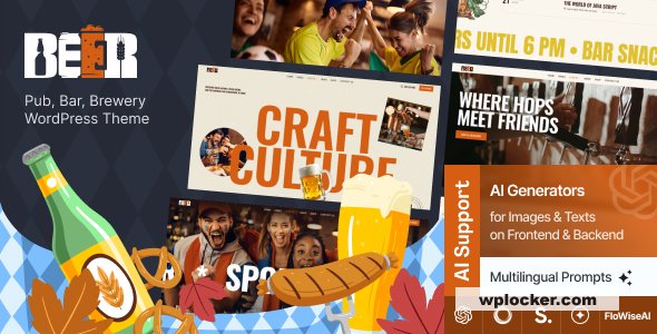 Beer v1.0 – Pub, Bar, Brewery WordPress Theme