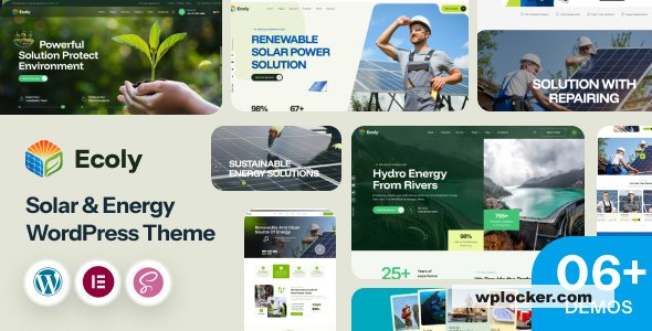 Ecoly v1.0 – Solar Ecology & Environment WordPress Theme
