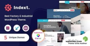 Indext v2.3 – Industrial Business WordPress Theme + RTL