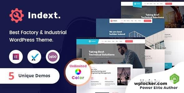 Indext v2.3 – Industrial Business WordPress Theme + RTL