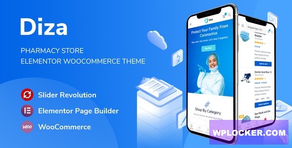 Diza v1.3.18 – Pharmacy Store Elementor WooCommerce Theme