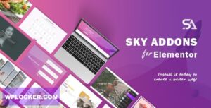 Sky Addons v4.0.4 – for Elementor Page Builder WordPress Plugin