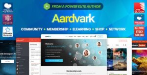 Aardvark v4.7.1 – Community, Membership, BuddyPress Theme