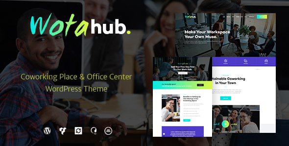 WotaHub v1.2.3 – Coworking Space WordPress Theme