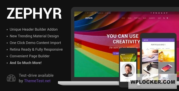 Zephyr v9.0.1 – Material Design Theme