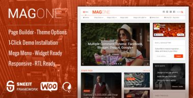 MagOne v8.9 – Newspaper & Magazine WordPress Theme